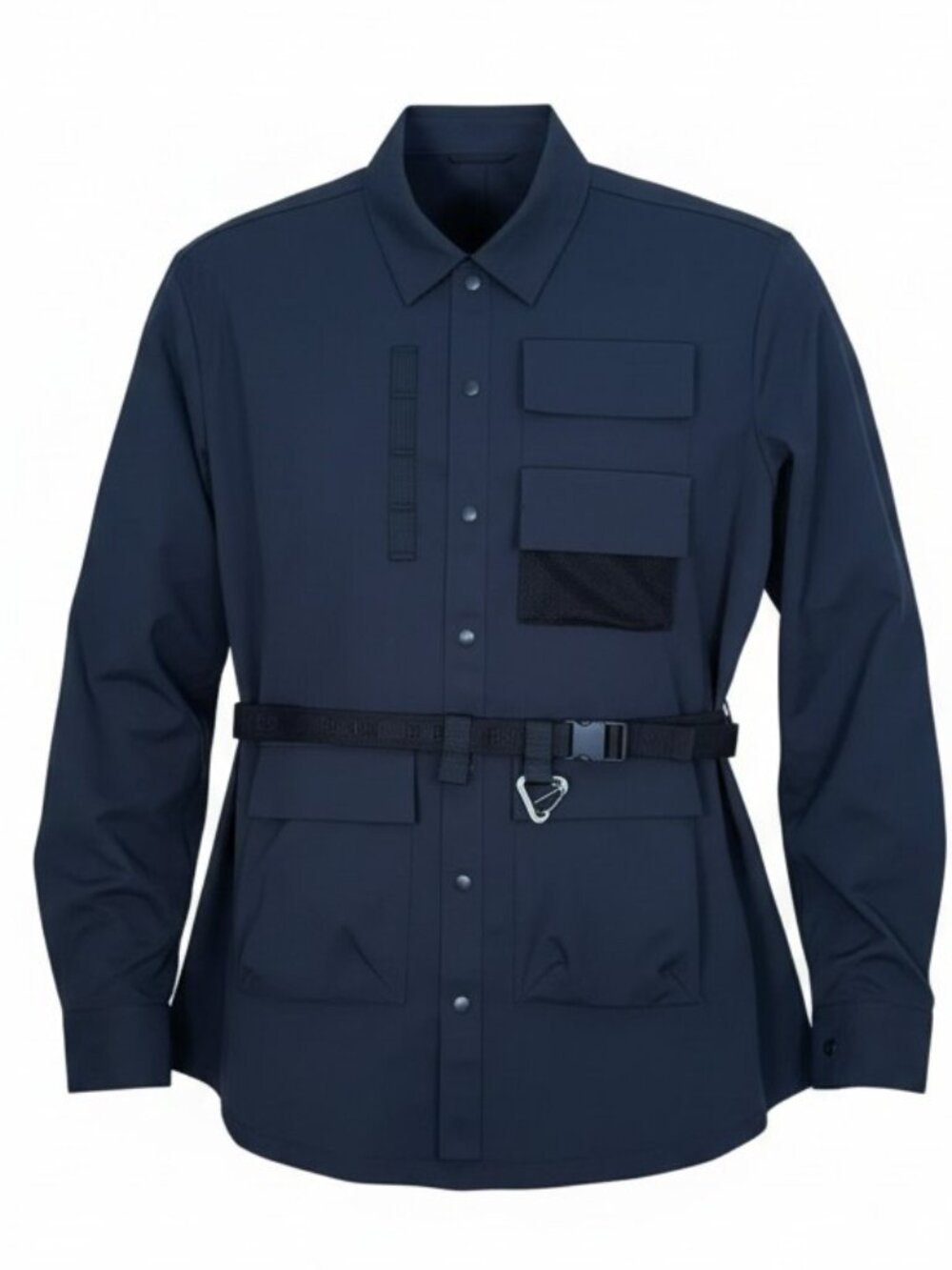 H&M MOVE Black Tactical Style Belted Streetwear Athletic Jacket Size Small NWT